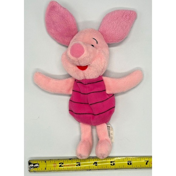 DISNEY Winnie the Pooh's Piglet 9" Sitting Plush Stuffed Toy - Arcotoys … - Picture 7 of 9